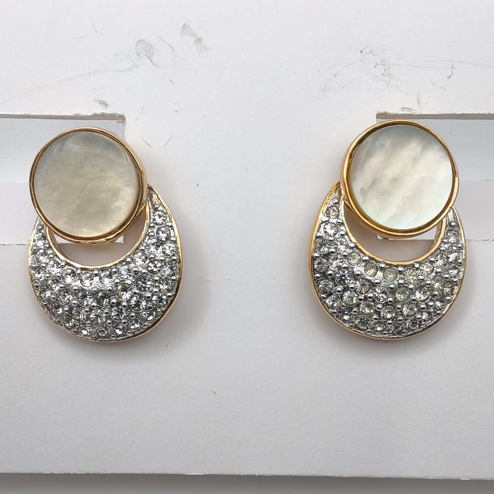 Vintage Butler Fifth Avenue Collection Rhinestone Clip-On Earrings